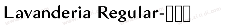 Lavanderia Regular字体转换